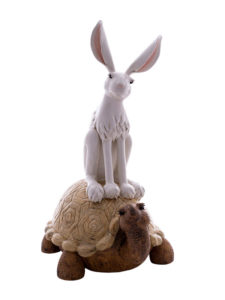 sculpture tortue et lievre